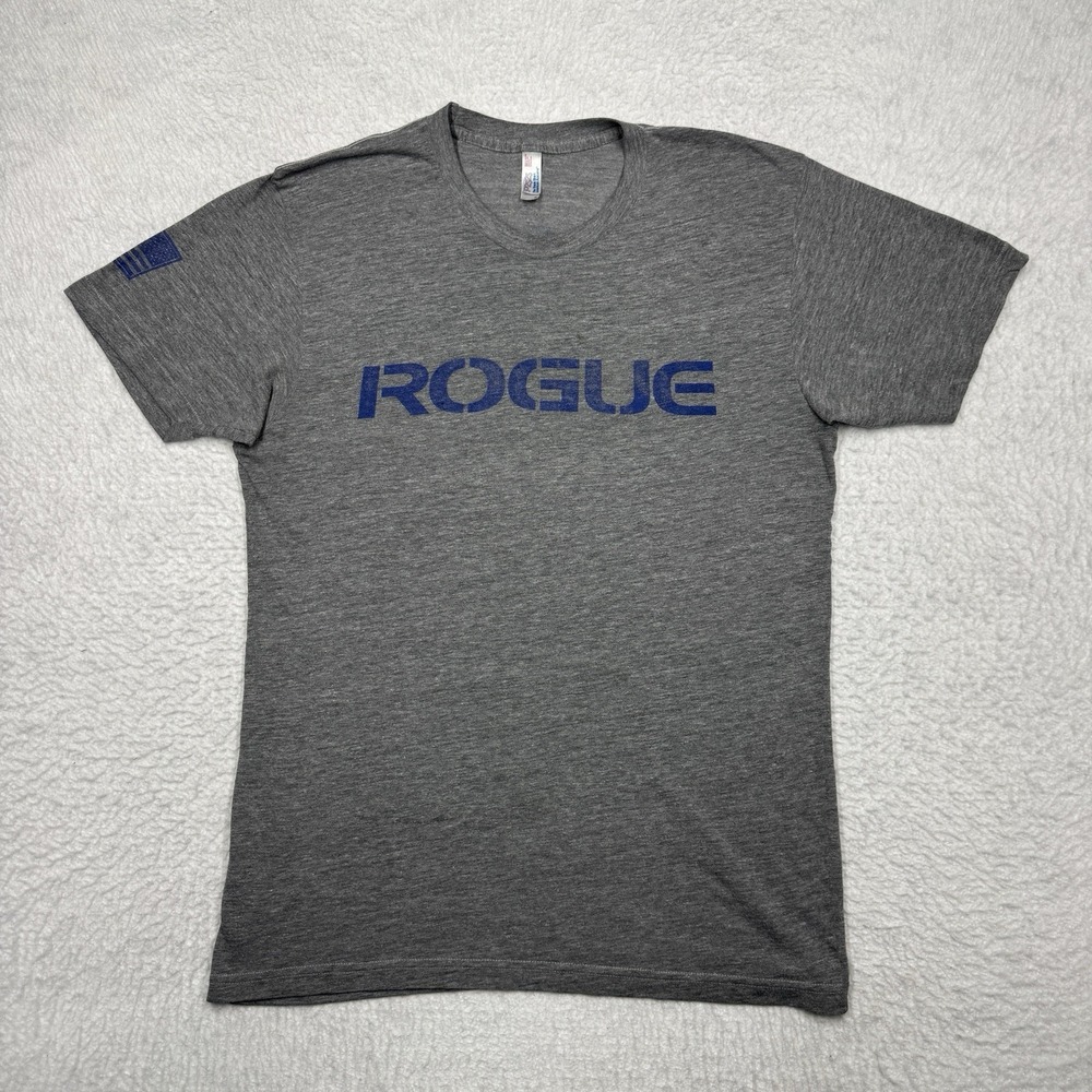Vintage Rogue Fitness "American Made" Shirt American Apparel Tag Gray Men's M